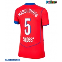 Camisa de Futebol Paris Saint-Germain Marquinhos #5 Equipamento Alternativo Mulheres 2025-26 Manga Curta